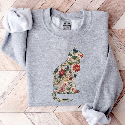 Floral Cat Sweater V2