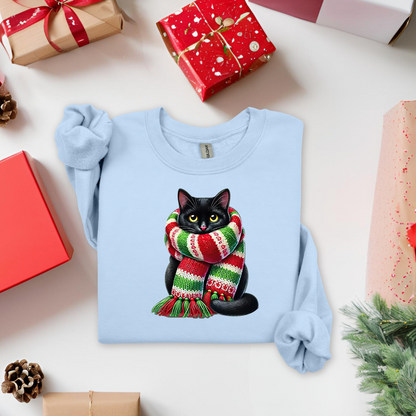 Scarf Cat Christmas Sweatshirt