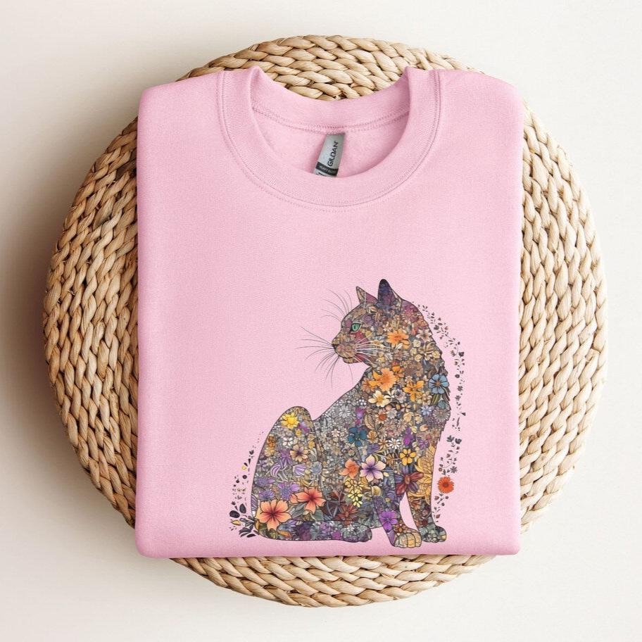 Floral Cat Sweater