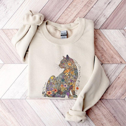 Floral Cat Sweater