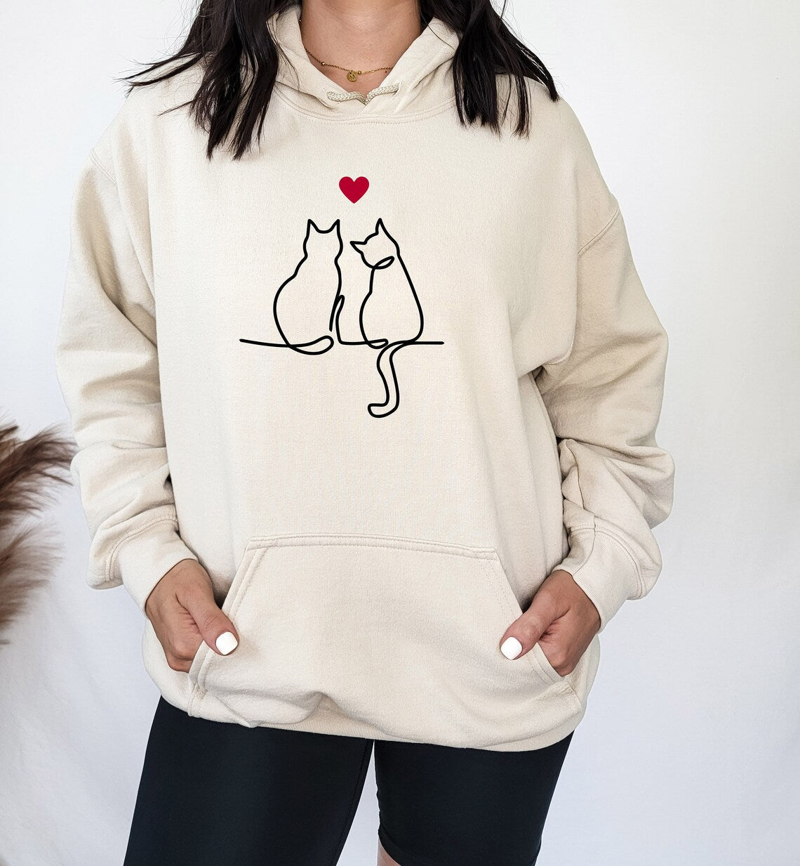 Couple Cat Hoodie