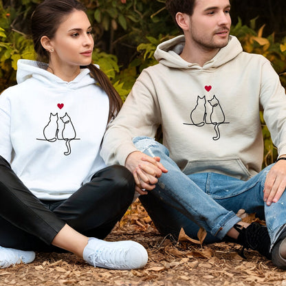 Couple Cat Hoodie