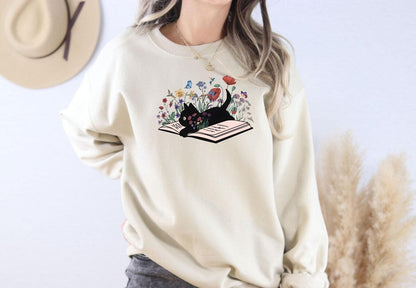 Cat Bookish Sweater