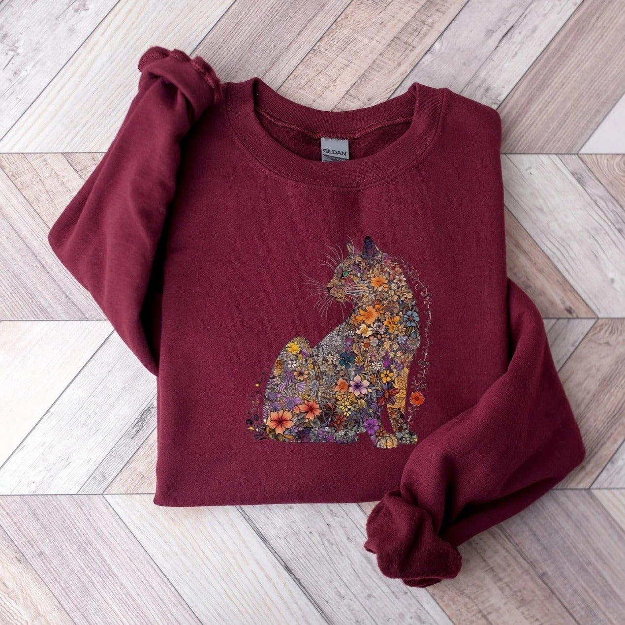 Floral Cat Sweater